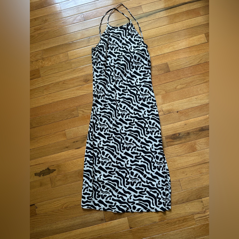 Spell & The Gypsy “Land of the Free” Black & White Print Slip Dress - Size M